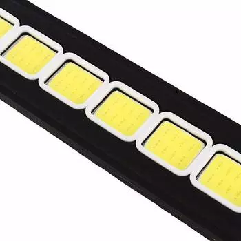 1X 10Led 12V дневные ходовые огни Drl Cob Strip Lamp Противотуманная фара для вождения автомобиля Водонепроницаемая