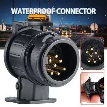1x 13 Pin To 7 Pin Plug Adapter Car Trailer Truck Car Towbar Converter Socket Accessories avan Auto 12V L5N8 CN
