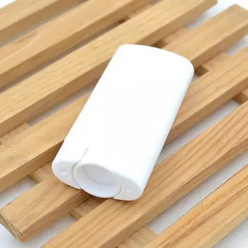 1X 15 г Пустые овальные тубы для бальзама для губ, выкручивающиеся контейнеры для дезодоранта, мыла, белые, прозрачные белый