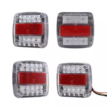 1X 20 светодиодных стоп-сигналов, задний фонарь заднего хода, водонепроницаемый фонарь для грузовика и прицепа