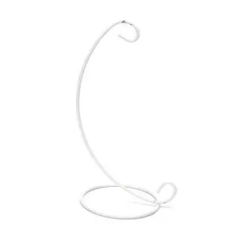 1X 23 см 9 железный держатель для растений для подвесной вазы из прозрачного стекла для домашнего декора белый