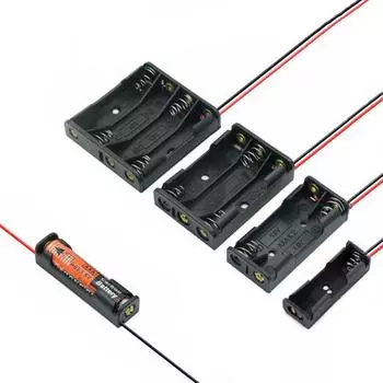 1X 2X 3X 4X Aaa Чехол для батареи Aaa Ящик для хранения ячеек Контейнер для батареи 1slot