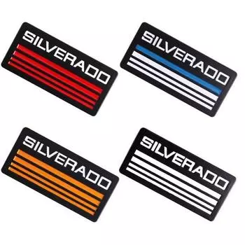 1x 3D серебряный сплав кузов эмблема крыло задняя дверь наклейка для серебра жёлтый