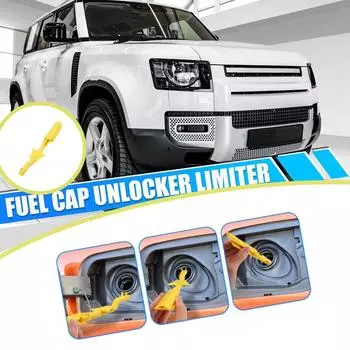 1x Автомобильные аксессуары, ограничитель крышки топливного бака, ключ для дизельного заправочного отверстия для Land Rover Range Discovery Sport LR014047 C2Z8432 жёлтый