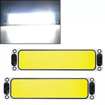 1x Белый Cob 108 SMD Led 12v 24v Панельный купольный светильник для салона автомобиля, освещение для чтения, потолочный светильник для салона автомобиля, проводная лампа