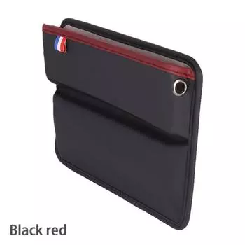 1X Car Console Side Front Seat Gap Filler Storage Box Black PU Leather Organizer