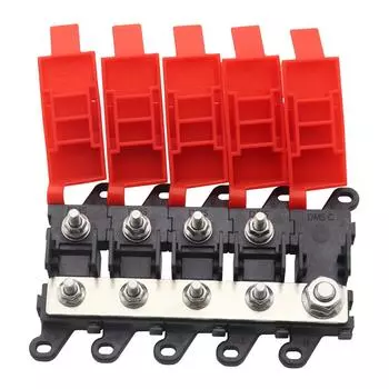 1x Car Distribution Block 1 in4 out 4-way Fuse Holder 200A Multi-pole Fuse Block