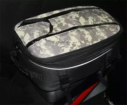 1x Черная сумка для мотоциклетного шлема, багажная сумка на заднее сиденье с водонепроницаемым чехлом 12-22 л