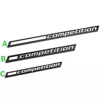 1X COMPETITION Bar подчеркнутая эмблема для B/M/W Thunder Edition M1 M3 M4 M6 M8 X3M X5M X6M наклейка на багажник автомобиля C10CM
