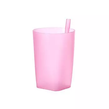 1X детская чашка для младенцев со встроенной соломенной кружкой для питья Solid Fe Aa Ew one size розовый