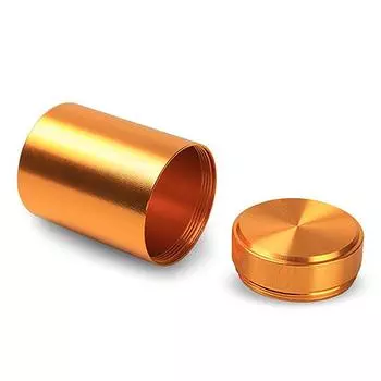 1X герметичный контейнер, алюминиевая банка для хранения трав, металлическая герметичная банка для чая золотой