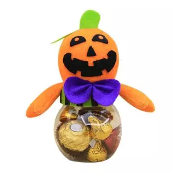 1x Хэллоуин Декор Фестиваль Атмосфера Подарочная коробка Тыква Конфеты Банка Украшение 22*9cm