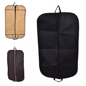 1X Костюм платье пальто хранения одежды дорожная сумка чехол вешалка протектор новый, кофейный