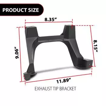 1x Кронштейн насадки выхлопной трубы автомобиля Левая сторона 68338962AA Подходит для Jeep Cherokee 2019-2023