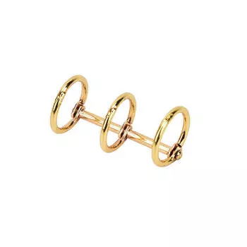 1X металлический блокнот с вкладышами, кольцо для переплета, альбом, разделенный шарнирный брелок золотой