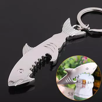 1X Металлический большой акула открывалка для бутылок пива брелок брелок креативный подарок