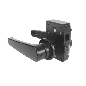 1x Металлический L-образный замок для туалета автофургона с ручкой без ключа, черный 0100935 Механизмы замка для двери ванной комнаты для автофургона, модифицированной машины, яхты CHINA