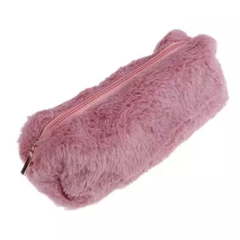 1X Милый плюшевый пушистый пенал для девочек, косметичка, кошелек для монет, сумка для хранения