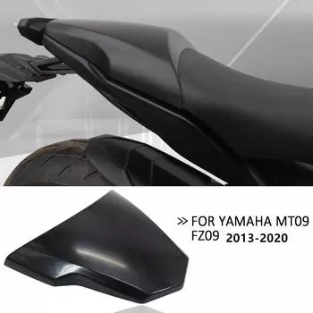 1x Motorcycle Rear Passenger Seat Cover Black Fit For Yamaha MT09 FZ09 2013-2020