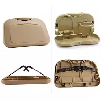 1x New Folding Auto Car Back Seat Table Drink Food Cup Tray Holder Stand Desk чёрный