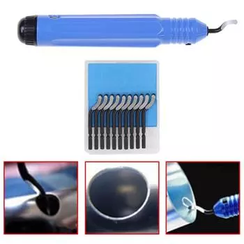 1x Новая ручка NB1100 с 10 лезвиями BS1010 для ручного снятия заусенцев, полезный инструмент