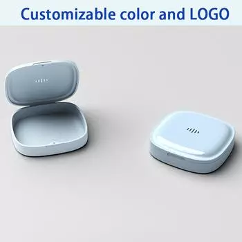 1X ортодонтический фиксатор брекетов коробка для хранения, замачивающая невидимые зубные протезы для чистки серый