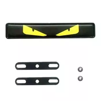 1x передняя решетка автомобиля, значок на задней панели, наклейка с подсветкой, светодиодная эмблема, глаз демона