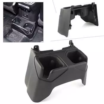 1x подстаканник на задней напольной консоли, черный 6BN67TX7AC для Jeep Wrangler JL 2018 2019
