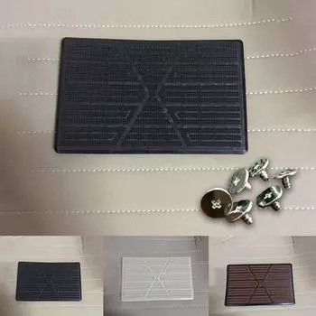 1X ПВХ коврик для ног автомобиля накладка на пятку коврик для педали накладка на коврик противоскользящая педаль чёрный