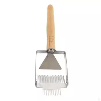 1x расческа для пчеловодства, скребок для вилки с зубьями из нержавеющей стали