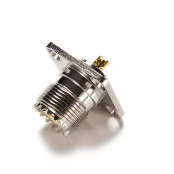 1X разъем So239 UHF Female Jack 4-Hole 25Mm Flange PIP Panel Mount