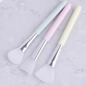 1X Силиконовая плоская кисть для грязевой маски для лица, аппликатор для косметики по уходу за лицом 2