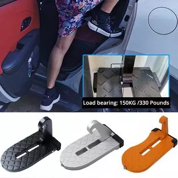 1X складная педаль для багажника на крышу автомобиля, многофункциональный универсальный крюк-защелка, алюминиевый сплав, безопасность, аксессуар, удобный чёрный