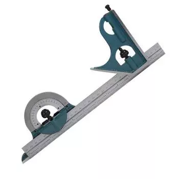 1x универсальный набор линеек квадратного транспортира со скосом под углом 180 градусов из нержавеющей стали
