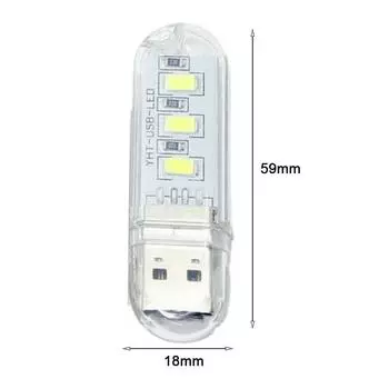1x USB-светильник 5,8*1,8*0,9 см Компактный дизайн Экологически чистый