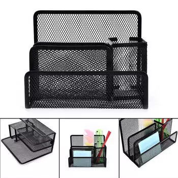1Xblack Mesh Letter Paper File Storage Rack Holder Tray Organizer Desktop Office