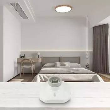 1xГлавная Керамическая Лампочка Эдисона Винт E 27 Фарфоровый Патрон Лампочки Патрон/Часть