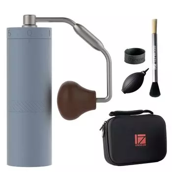 1Zpresso Ручная кофемолка с синим лезвием типа ступка, регулируемый помол X-Ultra