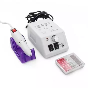 20000 об. / Мин. Электрическая полировальная машина, сверла для ногтей, фреза, сверло для ногтей, инструмент для удаления геля Black EU