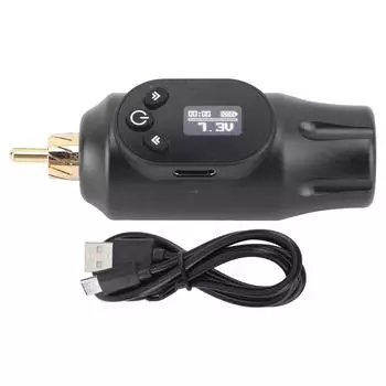 2000 мАч беспроводной татуировки питания RCA интерфейс цифровой дисплей беспроводной татуировки аккумулятор черный чёрный