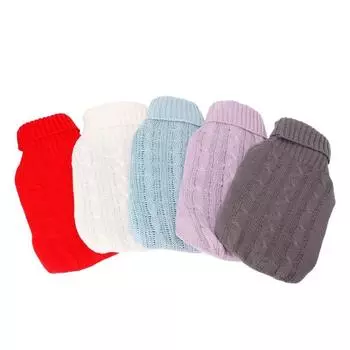 2000 мл грелка вязаные сумки чехол супер мягкий теплый ткань для хранения чехол