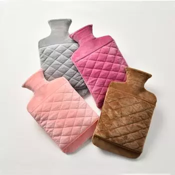 2000 мл грелки мешок водонаполняющий мешок грелки для женщин теплый живот руки и ноги держать руки грелка водонагреватель мешок розовый