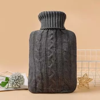 2000 мл взрывобезопасная грелка защитная теплая большая крышка зимнее сохранение тепла мягкая безопасная белый