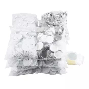 2000 шт. 25 мм DIY пустые кнопки для значков, расходные материалы для профессионального производителя кнопок белый