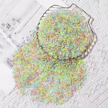 2000 шт. 3-5 мм светящийся в темноте камень светящийся песок галька сад двор дорожка газон патио аквариум домашний декор своими руками