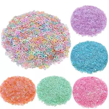 2000 шт., 4 мм, полое сердце, украшение для дизайна ногтей, сделай сам, ручной работы, чехол для мобильного телефона, нашивка с блестками, материал, клей для блесток, хрустальные капли, ювелирные аксессуары approx 4mm 2000Pcs белый