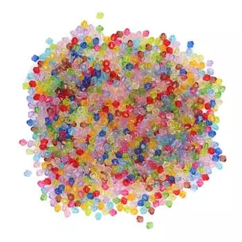 2000 шт. граненые бусины, нежные, своими руками, акриловые бусины с маленьким отверстием для браслета, сережек