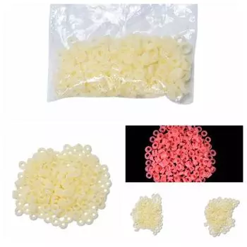 2000 шт. резиновых лент для приманок на мотыля от 3 до 10 мм, рыболовная резинка 2000 Pcs