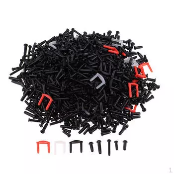 / 2000 шт. универсальные проушины для ракеток для бадминтона Black-mixed