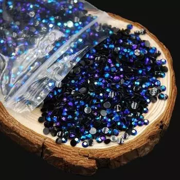 2000 шт/упаковка Акриловые бриллианты для ногтей цвета AB Коробка Ювелирные изделия 3D-декор DIY Стразы для ногтей Кристалл Аксессуары Multi